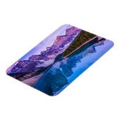 Rosy wolken voor zonsopgang bij het Morainmeer Magneet (Linkerzijde)