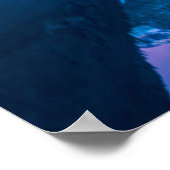 Rosy wolken voor zonsopgang bij het Morainmeer Poster (Hoek)