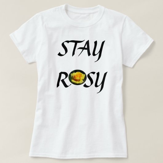 Rosy Yellow Rose Shirt (Design voorkant)
