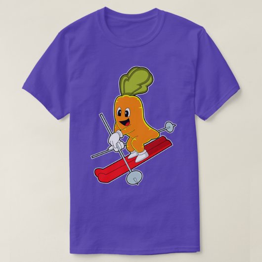 Rot als Skiër met Ski T-shirt (Design voorkant)