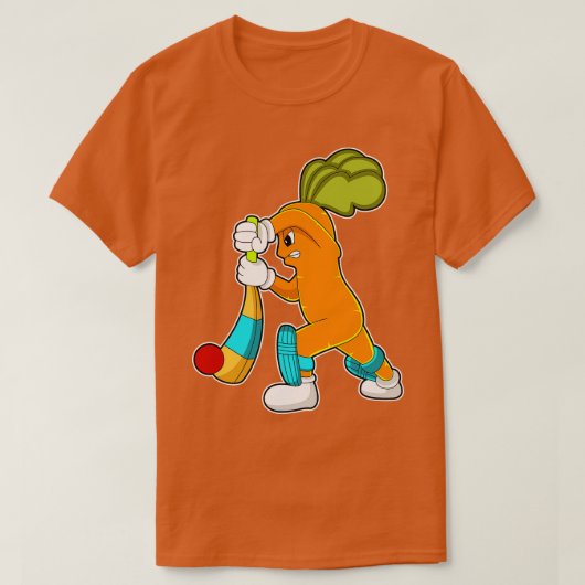 Rot bij Cricket met Cricket bat T-shirt (Design voorkant)