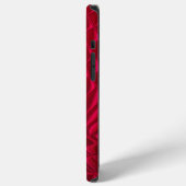 Rot gemustert iPhone hoesje (Linkerkant)