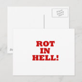 Rot in hel briefkaart (Voorkant / Achterkant)