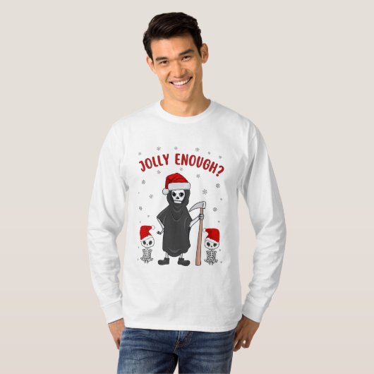 Rot leuke feestelijke kerstman, grappig kerstfeest t-shirt (Voorkant volledig)