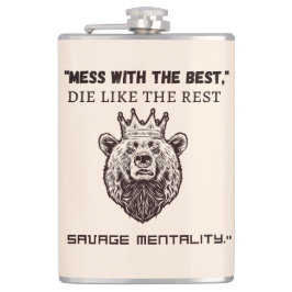 "Rot met de besten, sterf als de rest - wreek me Heupfles