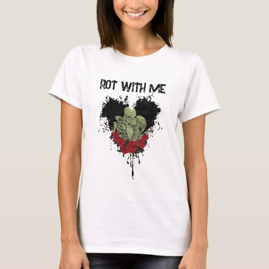 Rot met me Skeleton T-shirt (Voorkant)