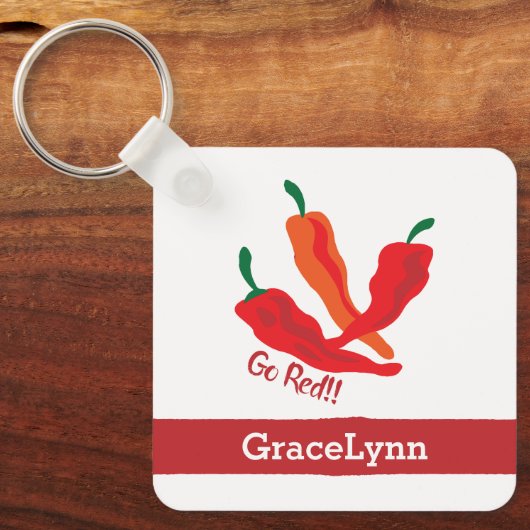 Rot op! Chili Peppers Sleutelhanger (Voorkant)