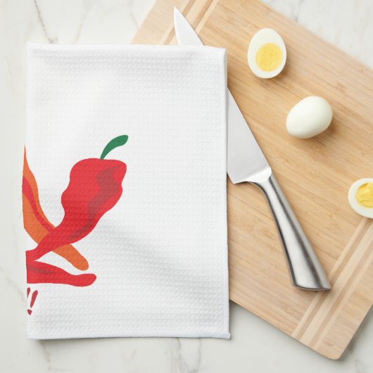 Rot op! Chili Peppers Theedoek (Quarter Fold)