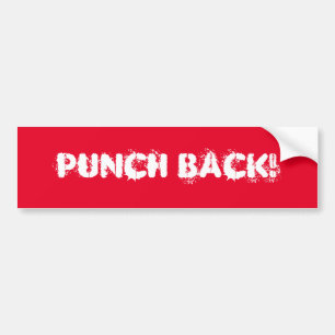 Rot op! Rood en wit Bumpersticker