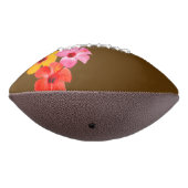 Rot Orange Pink Hibiskus Blumen American Football (Gedraaid 270)