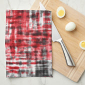 ROT SCHWARZ DESIGN THEEDOEK (Quarter Fold)