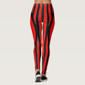 rot schwarz weisse Streifen Leggings (Achterkant)