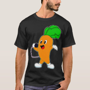 Rot Singer Microfoon Muziek T-shirt