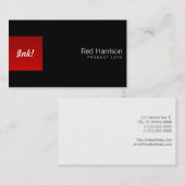 Rot vak links visitekaartje (Voorkant / Achterkant)