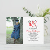 Rot van het afstuderen Nurse-foto-inkepende partij Kaart (Staand voorkant)