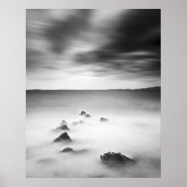 Rotachtig en melkachtig zee poster