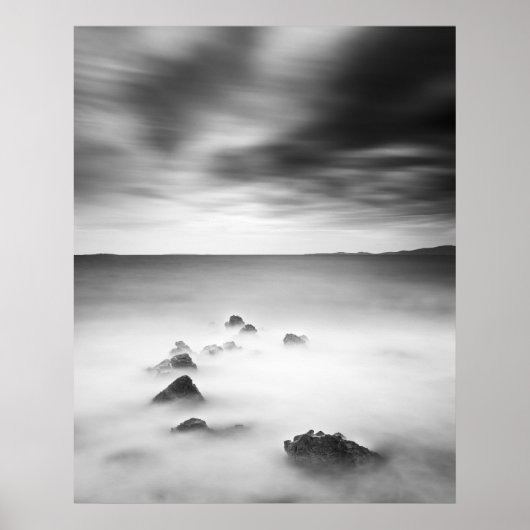 Rotachtig en melkachtig zee poster (Voorkant)