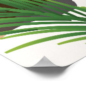 Rotan Beach Honduras vintage-poster Poster (Hoek)