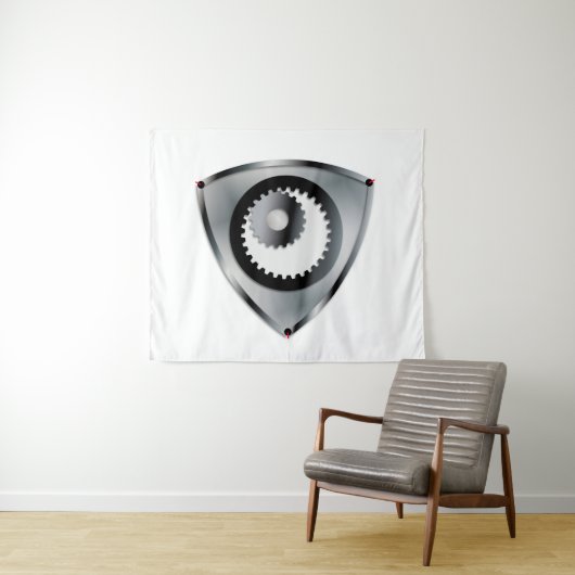 Rotar van de draaiende motor wandkleed (In Situ (horizontaal))