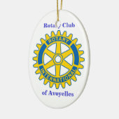 Rotary Club van Avoyelles Keramisch Ornament (Links)