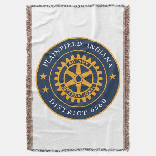 Rotary Club van Plainfield deken (Voorkant Verticaal)