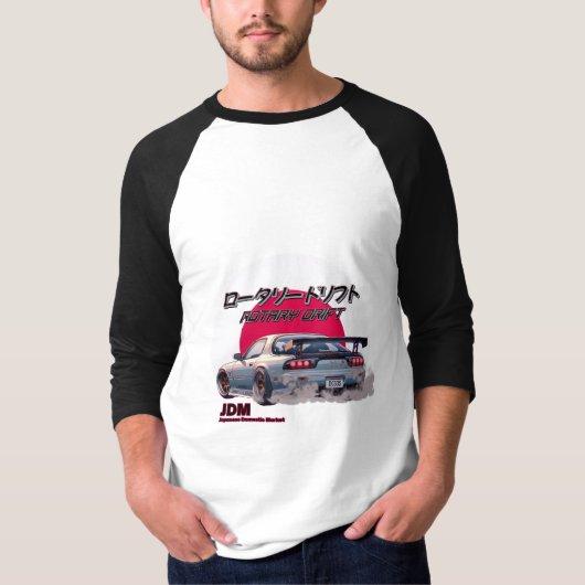 Rotary Drift RX-7 - Japanse straatlegende T-shirt (Voorkant)