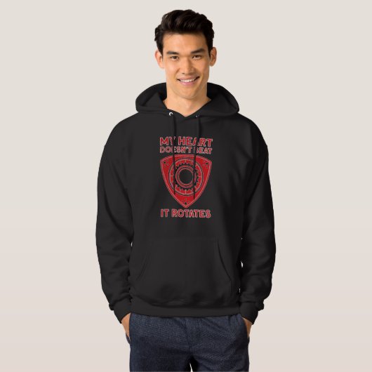 Rotary Engine Revolutions Car Tuning Car Workshop Hoodie (Voorkant volledig)