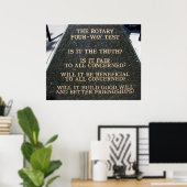 Rotary four-Way Test Poster (Thuiskantoor)