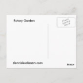 Rotary Garden Briefkaart (Achterkant)
