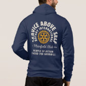 Rotary Hoodie Service Boven Zelf (Achterkant)