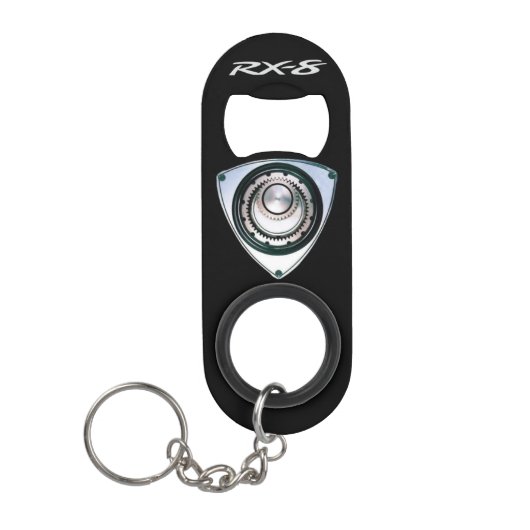 Rotary Mini Bottle Opener met Sleutelhanger Flessenopener (Voorkant)