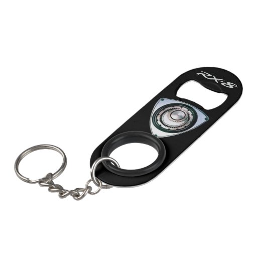 Rotary Mini Bottle Opener met Sleutelhanger Sleutelhanger Flessenopener (Voorkant Gekanteld)