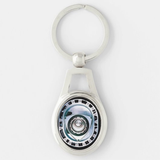 Rotary Oval Metal Sleutelhanger (Voorkant)