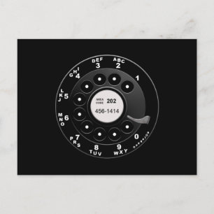 Rotary Phone Dial Briefkaart