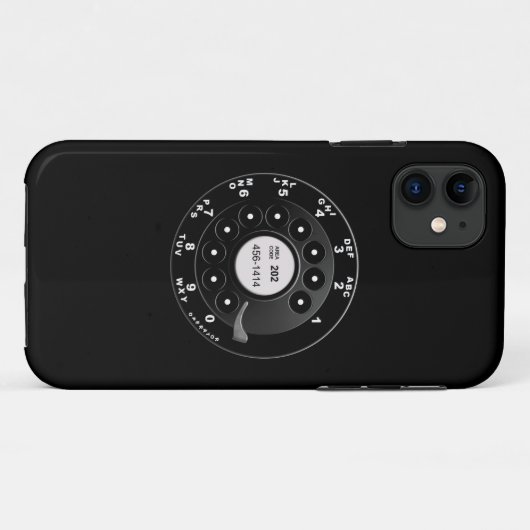 Rotary Phone Dial Case-Mate iPhone Case (Achterkant (horizontaal))