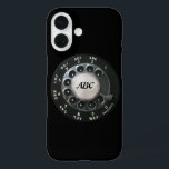 Rotary Phone Dial iPhone 16 Hoesje<br><div class="desc">Foto van een zwarte draaischijf. Copyright 2014 door Margaret E. Cmelik.</div>