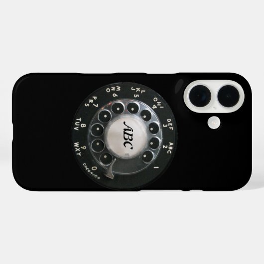 Rotary Phone Dial Case-Mate iPhone Case (Achterkant (horizontaal))