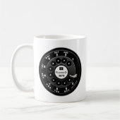 Rotary Phone Dial - Custom 921 Koffiemok (Links)