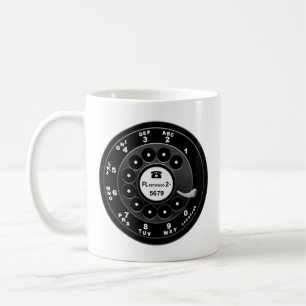 Rotary Phone Dial - Custom 921 Koffiemok