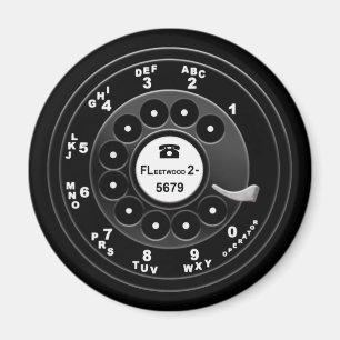 Rotary Phone Dial - Custom 921 Magneet