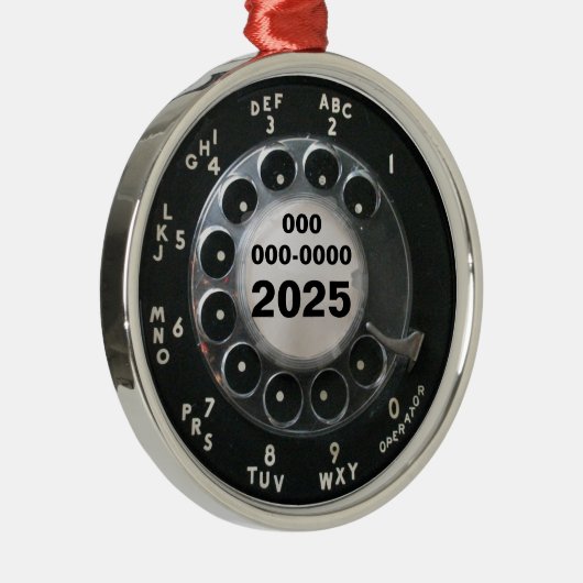 Rotary Phone Dial Ornament (Rechts)