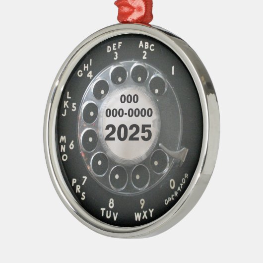 Rotary Phone Dial Ornament (Links)