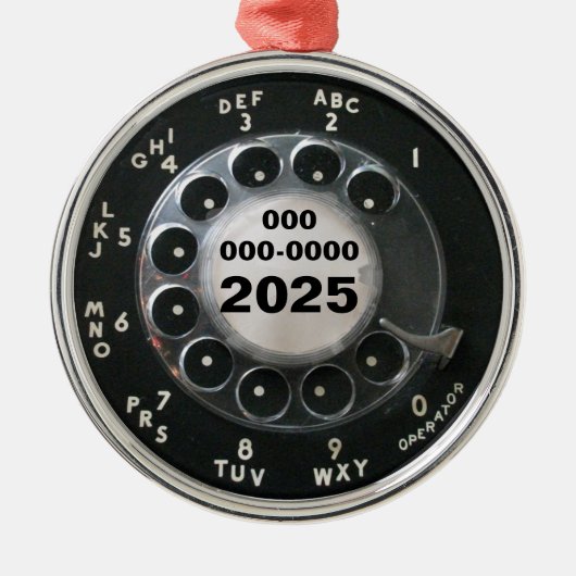 Rotary Phone Dial Ornament (Voorkant)