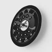Rotary Phone Dial Ronde Klok (Hoek)