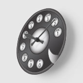 Rotary Phone Dial Ronde Klok (Hoek)
