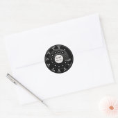Rotary Phone Dial Ronde Sticker (Envelop)