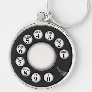 Rotary Phone Dial Sleutelhanger