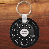 Rotary Phone Dial Sleutelhanger (Voorkant)