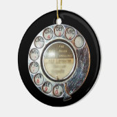 ROTARY PHONE DIAL versiering Keramisch Ornament (Links)