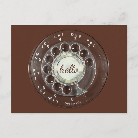 Rotary Phone Kijk Briefkaart (Voorkant)